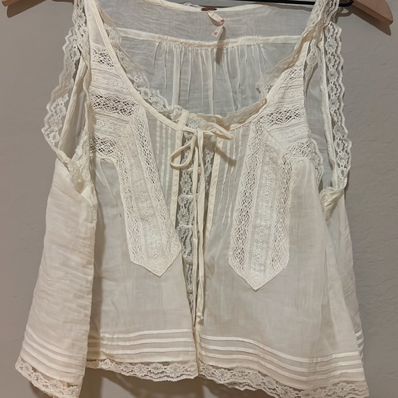 Free People Evermore Lace Trim Tank Size XSmall - Picture 5 of 6